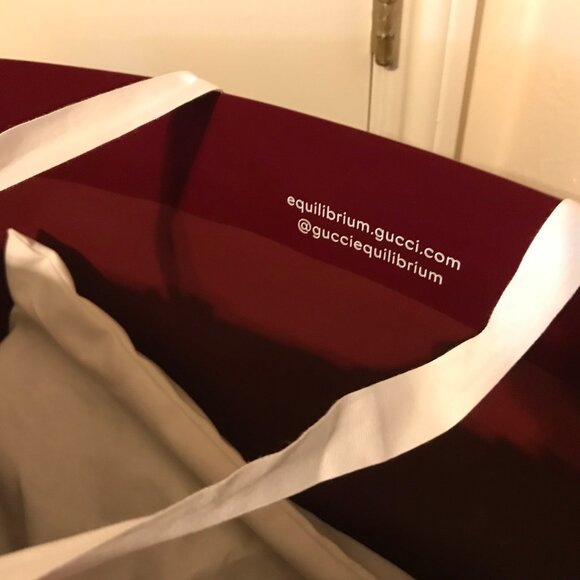 SUPER SALE!  RED GUCCI SHOPPING BAG - NEW - Picture 4 of 5